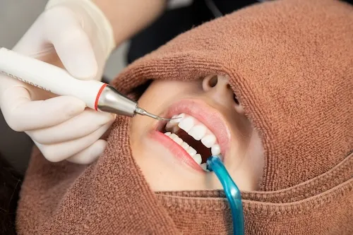 リップクリーム塗布