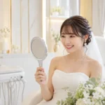 結婚式前に歯の白さを確認するブライダルホワイトニングのイメージ